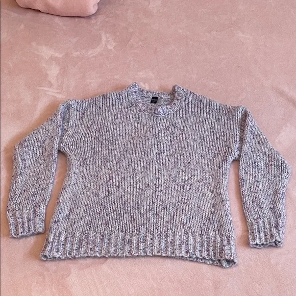 🎀💜🌸ICÔNE par SIMONS Pastel knit Sweater  Size L - Picture 4 of 9